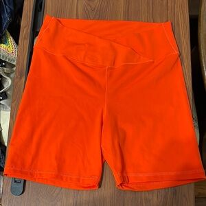 Happily Grey Orange Biker Shorts Size Small